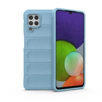 For Samsung Galaxy M32 M12 M13 4G Back Cover Phone Case Liquid Silicone Anti-fall Shockproof Armor Coque Cases For Samsung M32 dangaus mėlyna spalva