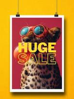 Vibrant Animal Bubble Fashion Tiger Drinking Coffee Canvas Wall Art Prints for Living Room or Cafe Decor  Posters and Prints 21cm×30cm NoFrame