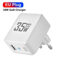 35W GaN USB C Charger Fast Charging Charger Type C Mobile Phone Charger PD Power Adapter for IPhone 15 Samsung Xiaomi IPhone LG EU Plug balta