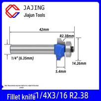 Fillet Knife Trimming Tool: Woodworking Milling Cutter with Bearing for Chamfering, Slotting, and Engraving