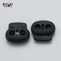 Colorful Plastic Double-Hole Anti-Slip Spring Buckle for Nylon Shoelaces & Backpacks