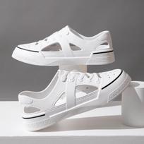 Hole Shoes Casual Couples Non-slip Beach Sandals Baotou Wading Breathable Soft-soled Outdoor Shoes 45 balta