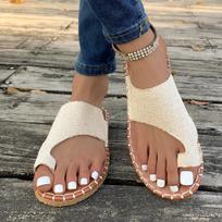 Large Size Women'S Flat Casual Single Shoes Temu Fashionable, Simple And Generous 35 smėlis