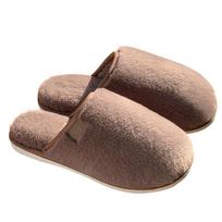 Women's Winter Plush Cross-Strap Indoor Slippers with Imitation Rabbit Fur 36-37 (Fits 35/36) beige