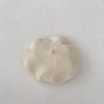 2025 Fall/Winter Infant Berets for Ages 3 Months-3 Years, Available in Multiple Colors One Size pilkšvai balta