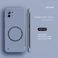 Matte Plonas Berėmis Magnetinis Telefono Dėklas XIAOMI Mi 14 13 13T 12 12x 12T 11 Lite 10 10T 11T Poco F5 Pro F4 F3 Magsafe Dėklas Xiaomi 13 pilka spalva