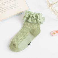 Stylish Korean Lace Socks for Girls - Trendy Princess White Dance Socks for Children