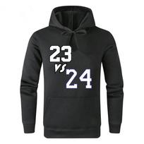 23/24 Pure digital printing Fashion Oversize Sweatshirt Crewneck leisure time Hoodie Male Creativity Clothing S black