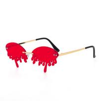 Personality Tears Sunglasses Women'S Metal Frameless Sunglasses Tide Ball Funny Glasses