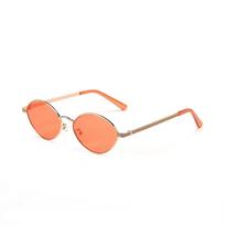 Glasses 95112 Oval Color Lenses Small Frame Rap With Sunglasses Women'S Sunglasses Men oranžinė
