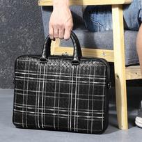 Madingas pintas didelės talpos portfelis iš natūralios odos, kasdienis vyriškas rankinukas iš aukščiausios kokybės karvės odos juoda