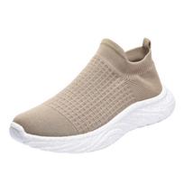 Men and women's new designer lazy shoes walking breathable leisure sports walking middle-aged and elderly fitness shoes 36