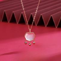 Ruyi Ping An Lock Necklace Women's Guochao Retro New Chinese Personality Versatile Necklace