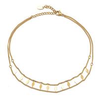 Vintage ins style niche personality choker necklace collarbone chain does not fade accessories