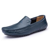 Laisvalaikio odiniai batai vyrams Slip On Business Batai Britų stiliaus vyriški suknelių batai Formalūs odiniai batai Vyriški 37 mėlyna