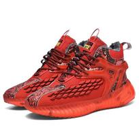 men shoes Sneakers Male Mens casual Shoes tenis Luxury shoes Trainer Race Breathable Shoes fashion loafers running Shoes for men 39 raudona