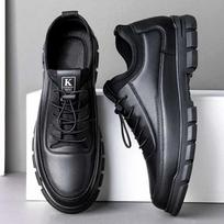 Pavasaris Vyriški Odiniai batai Vyras Verslas Laisvalaikio batai vyriški skraidyklės Kvėpuojanti Lengva Suknelė Darbiniai Batai Chaussures homme de luxe 39 juoda