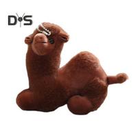 Cute Plush Camel Keychain Fuzzy Camel Doll Keyring for Backpacks Purses Doll Hanging Pendant Accessory tamsios kavos spalvos