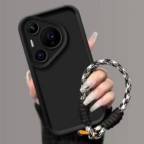 For Huawei Pura 70 Pro Case Huawei Pura 70 Pro+ HBN-LX9 Phone Case Weaving lanyard Cover Skin Feel Protection Shockproof case Huawei Pura 70 Pro
