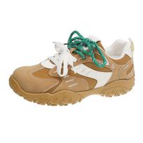 American retro color matching German training shoes women's 2025 new ballet style comfortable and light casual sports Forrest Gump shoes 35 ruda