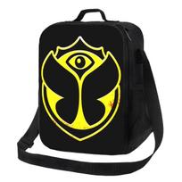 Lunch Box  Belgian Electronic Dance Music Festival Cooler Thermal Food Insulated Lunch Bag School Student 26.5x20x11.5CM smėlis