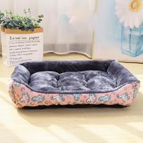 Naminių šunų lova Sofa Kilimėliai naminiams gyvūnėliams Produktai Coussin Chien Gyvūnai Aksesuarai Šunys Krepšelis Reikmenys dideliems vidutiniams mažiems kačių lovai S 45x35cm rožinė