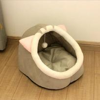 Warm Soft Cat Bed Winter Warm House Cave Pet Dog Soft Nest Kennel Kitten Bed House Sleeping Bag for Small Medium Dogs Supplies S for 3kg