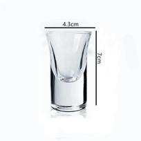 22ml 6pcs Set Transparent Wine Utensils Spirits Vodka Tequila Beer Cups Thick Bottom Baijiu Cup Bar Classic SGlass Drinkware 6pcs