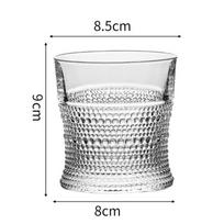 300ml Viskiui Skirtos Stiklinės Sustorintos Gėrimų Indai Restorano Stiklas Perlo Rašto Reljefinis Puodelis Ledinei Kavai Gaiviųjų Gėrimų Stiklinė Sulčių Stiklinės 300ml