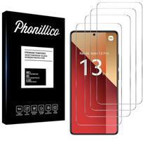 Grūdintas stiklas Xiaomi Redmi Note 13 Pro 4G [4 vnt. pakuotė] Ekrano apsauginė plėvelė Phonillico® skaidri