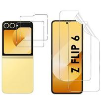 Tempered Glass for Samsung Galaxy Z FLIP 6 and Plastic Screen Protector [Pack of 2] Glass Film Protection Phonillico® skaidri