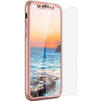 Case for Apple iPhone 11 PRO MAX - Pink Case + Tempered Glass - 360 Hard Protection Case Screen Glass Film Phonillico® rožinė