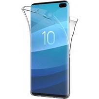Case for Samsung Galaxy S10 PLUS - Transparent Full Body Silicone TPU Gel Case Cover 2 Front and Back Parts Phonillico® skaidri