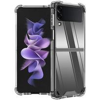 Case for Samsung Z FLIP 3 5G - Shockproof Protective Soft Silicone Transparent Phonillico® skaidri