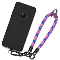 Case for Xiaomi Redmi A3 - Shockproof - Black Silicone - Removable Strap - Anti-scratch Protection - Unisex