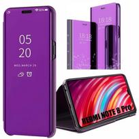 Case for Redmi Note 8Pro(6.53 ) with Tempered Glass Mirror Effect Translucent Window Reinforced Protection Silver