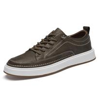 Aukštinančios batų vidpadžiai vyrams 6 cm pakulnės Dizainerio Patogūs Aukštos Kokybės Natūralios Odos Laisvalaikio Batai Vyriški Elevatoriniai Sportbačiai 38 chaki
