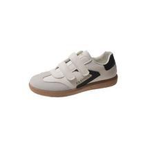 Velcro flat-bottomed German training shoes sports and leisure board shoes simple and fashionable versatile little white shoes Forrest Gump shoes 36 balta