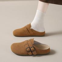 Boken shoes matte flat bottom one pedal soft bottom soft surface comfortable ugly cute Japanese retro Boken shoes single shoes ZY8582 35 ruda