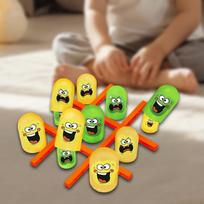 Tic Toe Game Board Leisure Intelligent Puzzle Family Games Brain Teaser Puzzles for Ages yellow