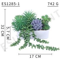 Nordic Light Luxury Restaurant Living Room Simulation Succulent Plant Combination Decoration Ceramic Pot Simulation Potted Plant