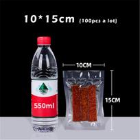100pcs/Lot Vacuum Sealer Piece Bags NO CUTTING Portable Sealing for Food Sealer Machine Kitchen Tool Food Fresh Sous Vide Cooker 10*15CM black