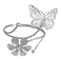 Curtain Buckle Retro Floral Carving Design Butterfly Flower Shape Curtain Fasteners Artistic Living sidabras