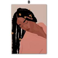 Sunny Holiday Bikini Black Woman Fashion Girl Wall Art Canvas Painting Posters Living Room Decorative Print Wall Pictures Home 21cm×30cm NoFrame