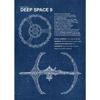 Modern Star Trek Blueprints Posters Canvas Prints Painting Vintage Wall Art Pictures for Living Room Home Decoration (No Frame) 21cm×30cm NoFrame