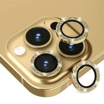 Tempered Glass Camera Protector - 9H Rigid - for iPhone 14 Pro/Pro Max - Shiny Gold - Scratch Resistant auksas/skaidri
