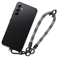 Case - BOOLING - for Samsung Galaxy A14 4G-5G - Shockproof Protection - Liquid Silicone - Removable Bracelet pilka
