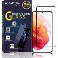 Protection film - VCOMP - Samsung Galaxy S21 5G - Tempered Glass - Black - Screen protector juoda