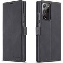 Coque - Samsung - Galaxy Note 20 - Cuir PU - Protection 360° - Multi-fonction juoda