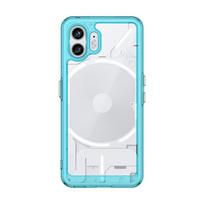 For Nothing Phone 2 dėklas prabangus silikoninis skaidrus buferis Korpusas Nothing Phone2 dėklas TPU kraštelis Smūgiams atsparus dėklas Nothing Phone 2 dangtelis Nothing Phone 2 ežero mėlyna spalva